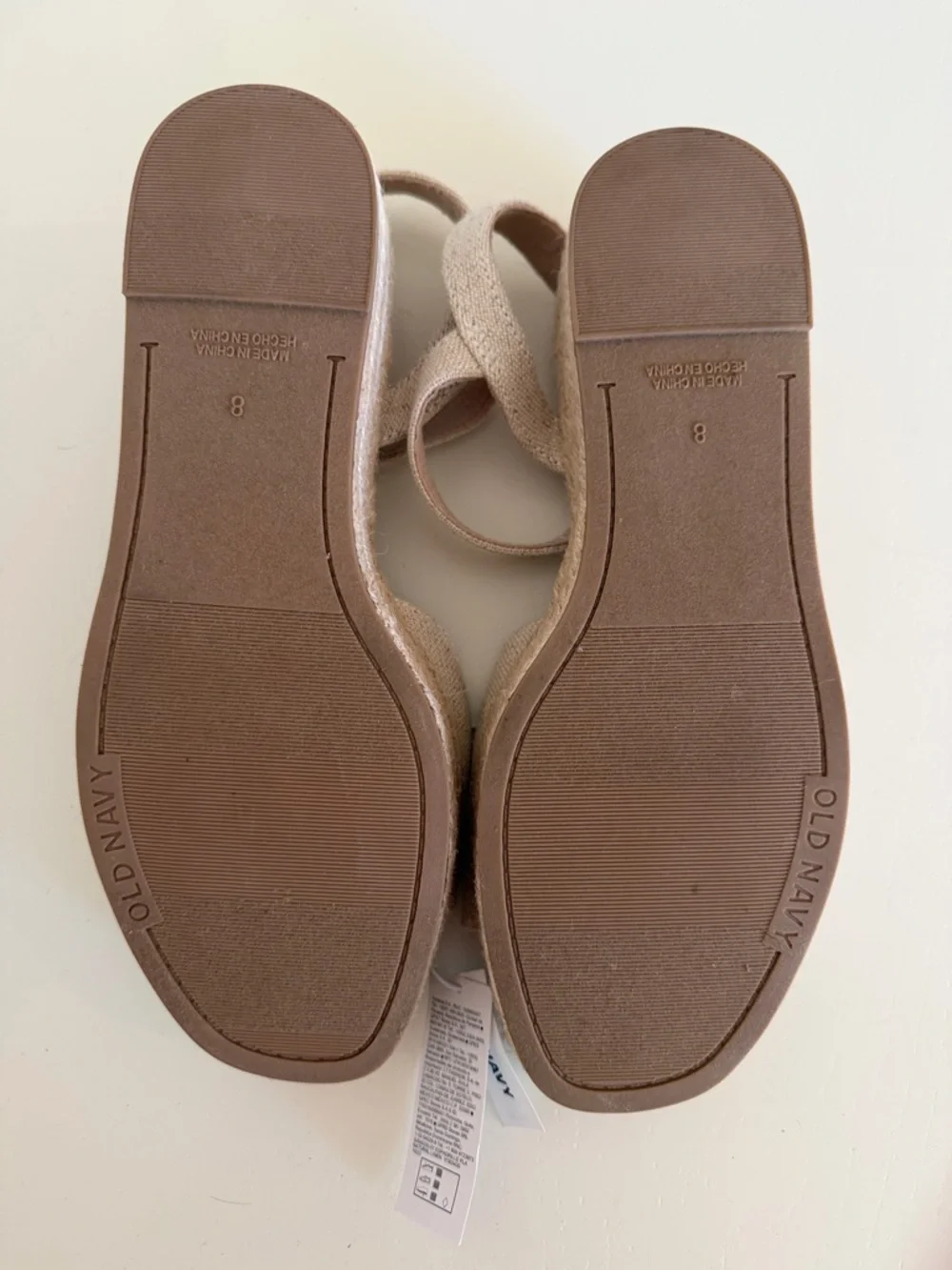 Old Navy Light Beige Linen Espadrille Slingback Sandals - Light Beige - Picture 6 of 11